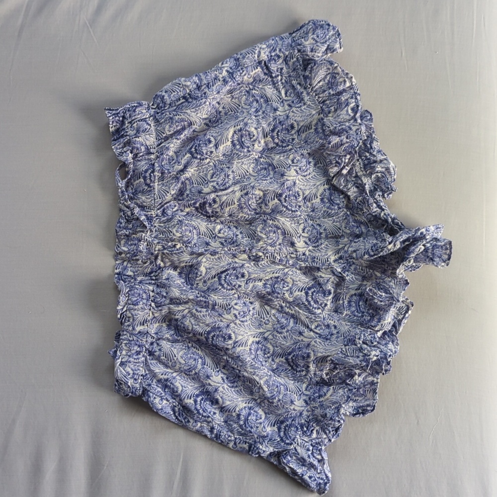 J. Crew Blue And White floral shorts
